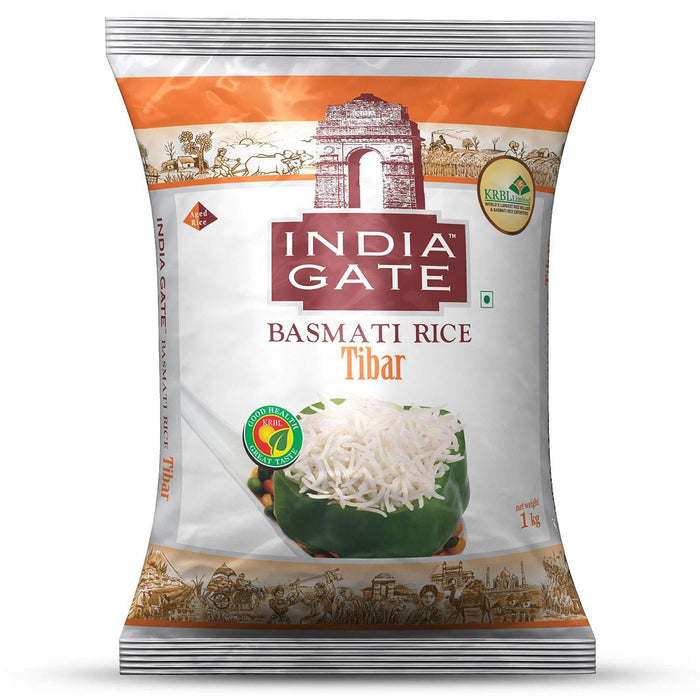 India Gate Basmati Rice - Tibar 1 kg - Quick Pantry