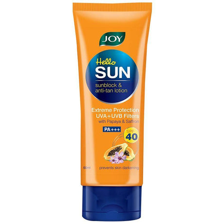 Joy Hello Sun SunBlock & Anti-Tan Lotion 60 ml - Quick Pantry