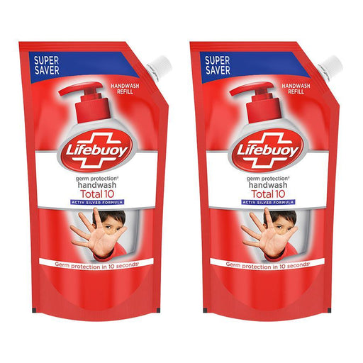 Lifebuoy Total 10 Activ Natural Germ Protection Liquid Handwash (Refill) 750 ml (Buy 1 Get 1 Free) - Quick Pantry