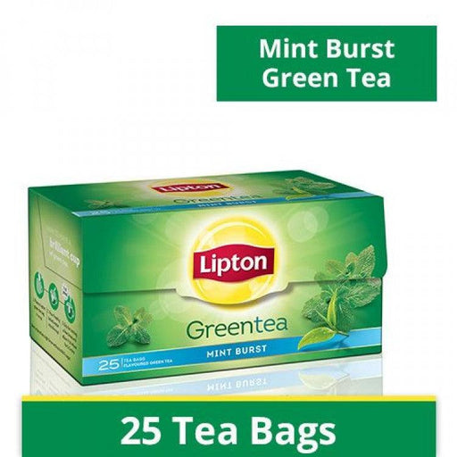 Lipton Mint Burst Green Tea Bags 25 pc - Quick Pantry