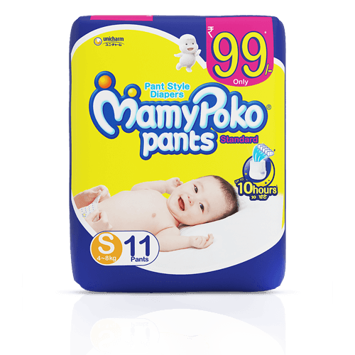 Mamy Poko Pants Small Size (4-8 kg) Diapers 11 pc - Quick Pantry