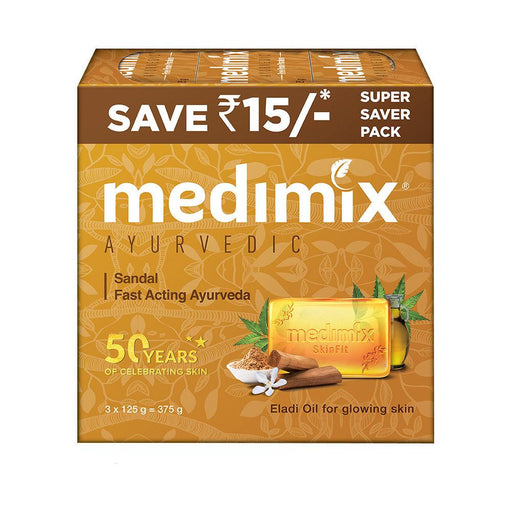 Medimix Ayurvedic Sandal Soap 3 x 125 g - Quick Pantry