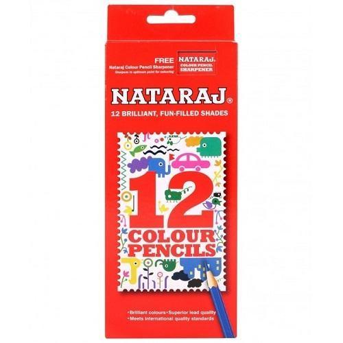 Nataraj 12 Colour Pencils With Sharpener - Quick Pantry