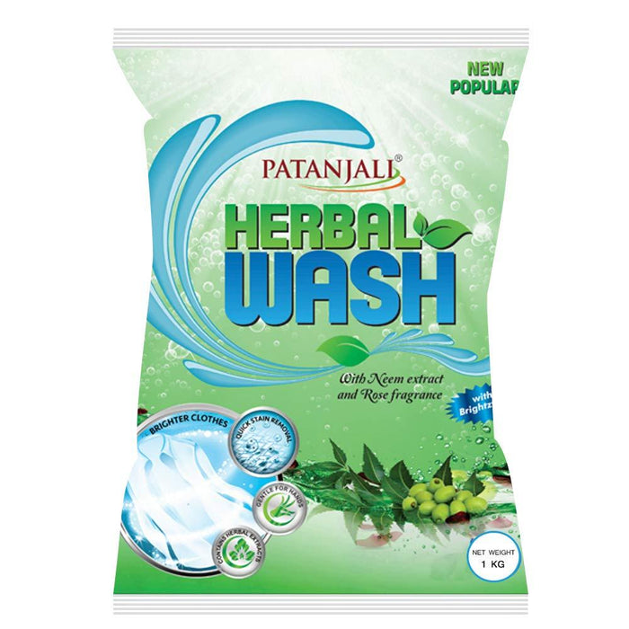 Patanjali Herbal Wash Detergent Powder 1 kg - Quick Pantry