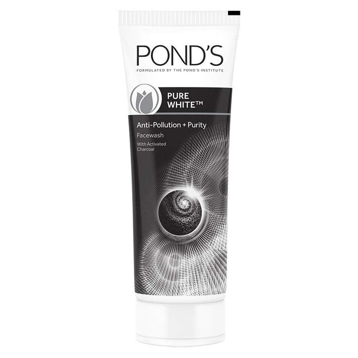Pond's Pure White Anti Pollution Activated Charcoal Facewash - Quick Pantry