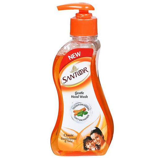 Santoor Hand Wash - Classic Sandalwood & Tulsi 215 ml - Quick Pantry