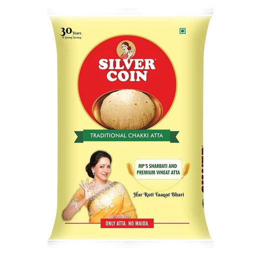 Silver Coin Traditional Chakki Atta 5 kg - Quick Pantry