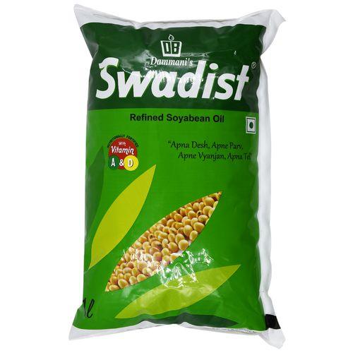Swadist Soyabean Refined Oil 1 L - Quick Pantry