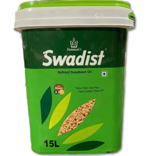 Swadist Soyabean Refined Oil (Bucket) 15 L - Quick Pantry