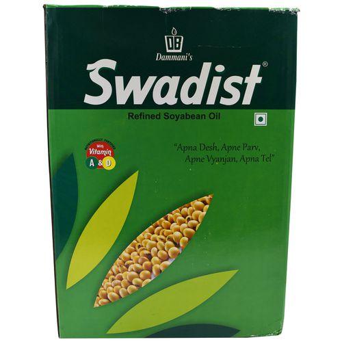 Swadist Soyabean Refined Oil (Jar) 15 L - Quick Pantry