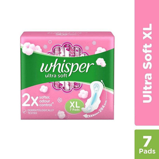 Whisper Sanitary Pads - Ultra Soft XL Wings 6 Pads - Quick Pantry